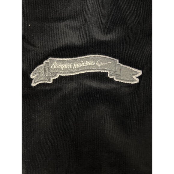 NEW! Nike Men's Swoosh High Corduroy Bomber Jacket Wolf Grey Black Size Large - Picture 8 of 11